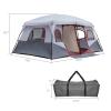 9zH&K 10 Person Camping Tent, Waterproof Windproof Family Tent Dome Tent Portable Large Pop Up Tent with Easy Setup for Camping & Hiking, Mountaineering, Two Doors for Separated Room, 13.29x10x6.56FT view 2