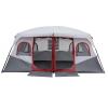 9zH&K 10 Person Camping Tent, Waterproof Windproof Family Tent Dome Tent Portable Large Pop Up Tent with Easy Setup for Camping & Hiking, Mountaineering, Two Doors for Separated Room, 13.29x10x6.56FT view 3