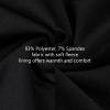 BASSDASH Fleece Neck Gaiter with Nose Hole Winter Face Mask for Men Women Windproof Scarf for Fishing Hunting Skiing Black view 2