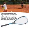 Squash Racket, Lightweight Large Racquet Face, Shock Proof Squash Racquet Pack for Adult, Made of Aluminum Alloy, Nylon, Sponge view 2