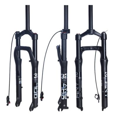 ZECHAO 135mm Travel 1-1/8" Bike Suspension Fork,Rebound Adjustment Magnesium Alloy Manual/Crown Lockout 9 * 135mm Axle Air Suspension Fork Outdoor (Color : Remote Lock, Size : Undamped)