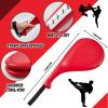 Poen 7 in 1 Taekwondo Kick Pad Boxing Training Equipment Punching Mitts Martial Arts Wrist Band Adjustable Soft Pads Set for Karate Muay Thai MMA Training(Red,Classic) view 3