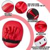 Poen 7 in 1 Taekwondo Kick Pad Boxing Training Equipment Punching Mitts Martial Arts Wrist Band Adjustable Soft Pads Set for Karate Muay Thai MMA Training(Red,Classic) view 4