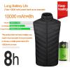 AYGJKIE Electric Heated Vest for Men/Women USB Charging 11 Zones Dual Control Heated Vest 3 Levels Adjustable Body Warmer (Color : Blue, Size : 3X-Large) view 4