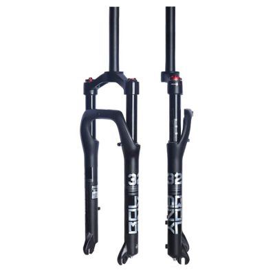ZECHAO Suspension Fork Bike Front 135mm Travel,Magnesium Alloy 9mm Axle Disc Brake Shock Absorber Spring Front Fork Snow/Beach/Fat Bike Outdoor (Color : Black-Manual Lock, Size : 26inch)