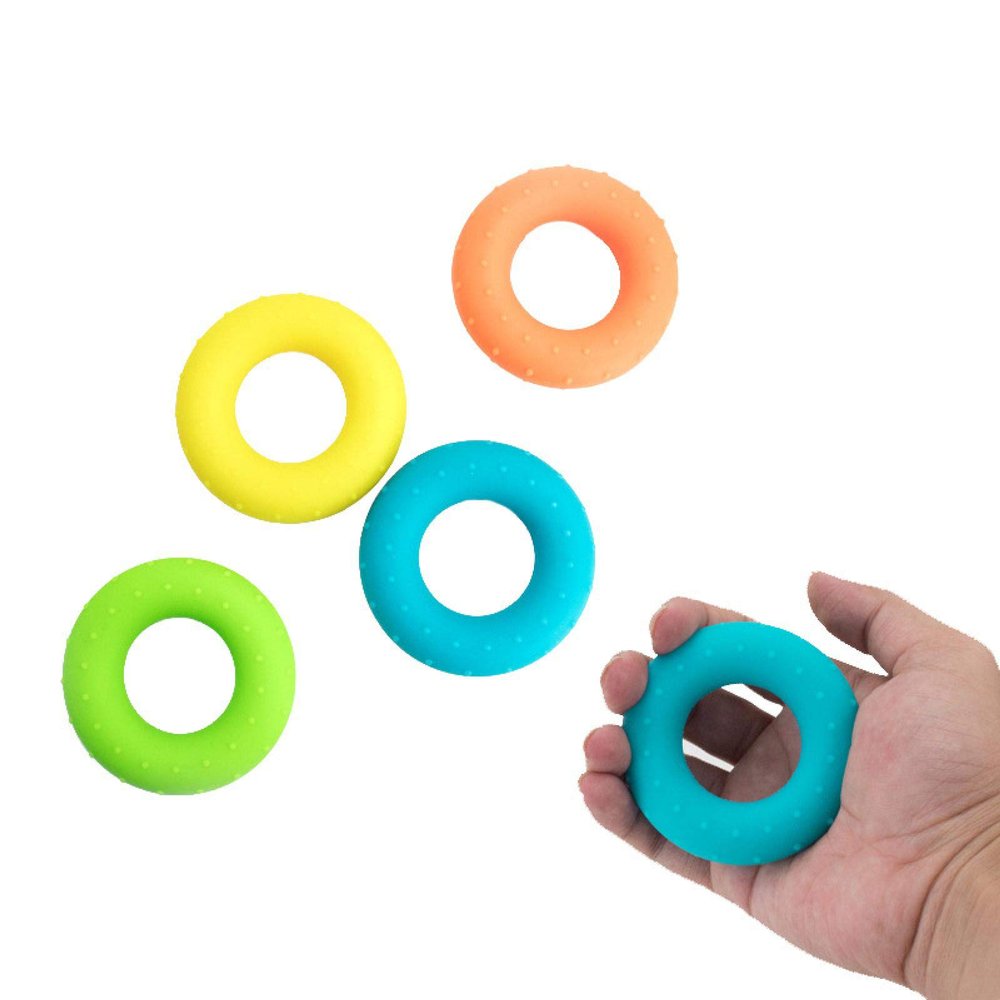 Silicone Grip Strength Ball Silicone Grip Force Circle Finger Trainer Sports Fitness Equipment