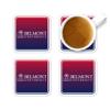 Belmont University Hardboard with Cork Backing Beverage Coasters Square (Set of 4) Coasters for Drinks (Belmont University 9) view 3