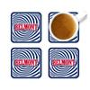 Belmont University Hardboard with Cork Backing Beverage Coasters Square (Set of 4) Coasters for Drinks (Belmont University 2) view 3