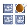 Belmont University Hardboard with Cork Backing Beverage Coasters Square (Set of 4) Coasters for Drinks (Belmont University 1) view 3
