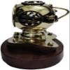 Brass Tabletop Item | Nautical Copper & Brass Navy Mark V Diving Helmet Wooden Base | Diving Helmet with Clock | Plus Compass & Keyring | Set of 3 Handmate,by TSSI Handicraft view 3