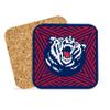 Belmont University Hardboard with Cork Backing Beverage Coasters Square (Set of 4) Coasters for Drinks (Belmont University 3) view 1