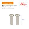 NORAZE 20pcs Aluminum Alloy Spoke Nipples 14G 14mm MTB Road Bicycle Wheel Caps E-Bike Rim Nuts Copper Parts (Color : Silver, Size : 14mm) view 2