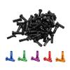 NORAZE 20pcs Aluminum Alloy Spoke Nipples 14G 14mm MTB Road Bicycle Wheel Caps E-Bike Rim Nuts Copper Parts (Color : Silver, Size : 14mm) view 3