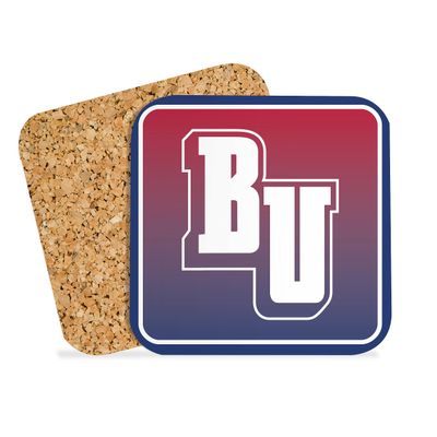 Belmont University Hardboard with Cork Backing Beverage Coasters Square (Set of 4) Coasters for Drinks (Belmont University 5)