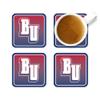 Belmont University Hardboard with Cork Backing Beverage Coasters Square (Set of 4) Coasters for Drinks (Belmont University 5) view 3