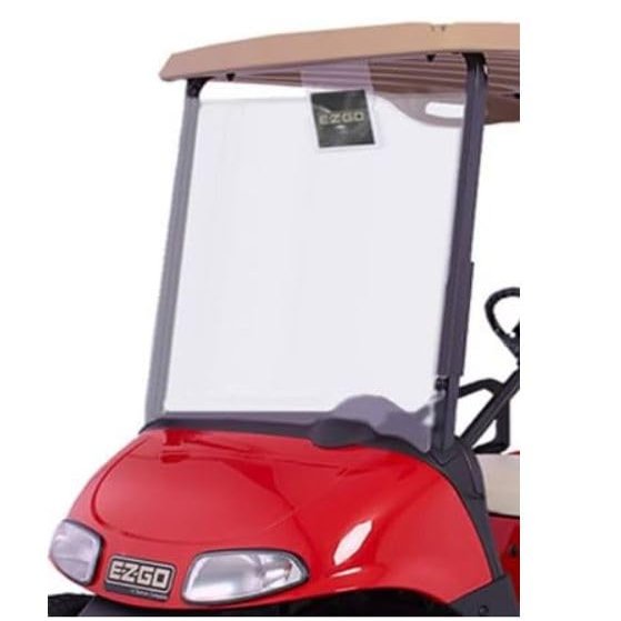3G Full, Clear Windshield for EZGO RXV Golf Carts with Factory Short Top (2013+)
