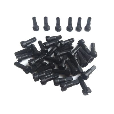 NORAZE Round Head Nipples 14G Black Spoke Nipple 12mm 14mm 16mm 14Gauge Aluminum Alloy Spoke Nipples (Color : Black, Size : 16mm 30pcs)