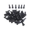 NORAZE Round Head Nipples 14G Black Spoke Nipple 12mm 14mm 16mm 14Gauge Aluminum Alloy Spoke Nipples (Color : Black, Size : 16mm 30pcs) view 1