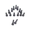 NORAZE Round Head Nipples 14G Black Spoke Nipple 12mm 14mm 16mm 14Gauge Aluminum Alloy Spoke Nipples (Color : Black, Size : 16mm 30pcs) view 2
