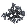 NORAZE Round Head Nipples 14G Black Spoke Nipple 12mm 14mm 16mm 14Gauge Aluminum Alloy Spoke Nipples (Color : Black, Size : 16mm 30pcs) view 4