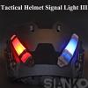Outdoor Sports Safety Survival Signal Light Waterproof Indicators,Airsoft Paintball Hunting Military Tactical Helmet Accessories (BK/Red) view 2