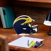 Team Sports America Evergreen NCAA University Of Michigan Tabletop LED Lighting Dcor| Full Size Replica Helmet Free-Standing Desk Night Light | 10 x 7 x 3 Inch | Unisex Christmas Gift | Made in USA view 2