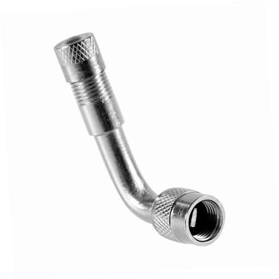 VICASKY 4pcs Brass Air Tyre Valve Extension Adapter Angled Stem for Cars Trucks Motorcycles Easy Install Metal Dust Cap for Convenient Inflation and Checking