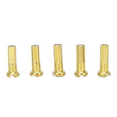 NORAZE 72pcs Spoke Nipples Road Bicycle E-Bike Scooter Rim Caps Bike Wheel (Color : Gold, Size : 1.5cm x 0.6cm)