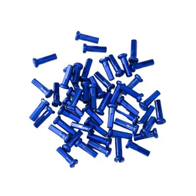 NORAZE 50PCS Spoke Nipple and Spoke Nipple Wrench Removal Insertion Tool Road Bike Wheel Spoke Nipple Key (Color : Iron Blue 50Pcs, Size : 14mm)