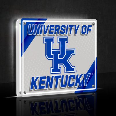 Team Sports America Evergreen NCAA University of Kentucky Tabletop LED Light Signs Decor| Free-Standing Desk Night Light | 7 x 10 x 3 Inches | Christmas Gift for Men, Women | Made in USA