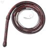 SCORPION ARCHERY Handmade Black & Red Leather Bull Whip Durable 12 Plaits Leather Whip for Equestrian, Rodeo, Farming, and Performance view 1
