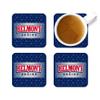 Belmont University Hardboard with Cork Backing Beverage Coasters Square (Set of 4) Coasters for Drinks (Belmont University 4) view 3