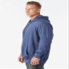 KingSize Men's Big & Tall Ultra-Comfort Fleece Pullover - 8XL, Heather Slate Blue view 3