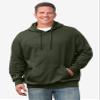 KingSize Men's Big & Tall Ultra-Comfort Fleece Pullover - 8XL, Heather Slate Blue view 4