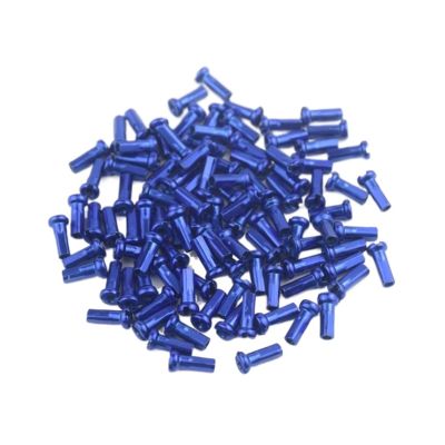 NORAZE 60Pcs Mountain Bike Colorful Bicycle Spoke Caps, Wheel Spoke Nipple Decoration Road Bike 14G Bicycle Spoke Nipples (Color : Blue, Size : 14mm)