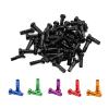 NORAZE 100PCS Spoke Nipples 14G Spokes Caps Alloy Light Weight Multi Color Options Bicycle Wheel Rim Parts (Color : Spoke Nipple Blue, Size : 14 * 6mm) view 4
