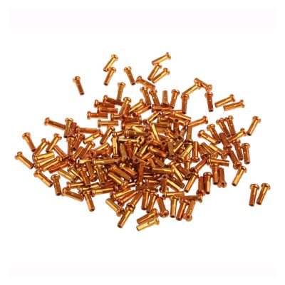 NORAZE 60Pcs Mountain Bike Colorful Spoke Caps Wheel Spoke Nipple Decoration Road Bike 14G Spoke Nipples (Color : Gold, Size : 14mm)