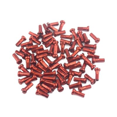 NORAZE 60Pcs Mountain Bike Colorful Spoke Caps Wheel Spoke Nipple Decoration Road Bike 14G Spoke Nipples (Color : Red, Size : 14mm)