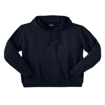 KingSize Men's Big & Tall Ultra-Comfort Fleece Pullover - XL, Black