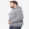 KingSize Ultra-Comfort Fleece Pullover Grey view 2