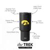 Simple Modern Officially Licensed Collegiate Iowa Hawkeyes 30 oz Tumbler with Flip Lid and Straws | Insulated Cup Stainless Steel | Gifts for Men Women | Trek Collection | University of Iowa view 2