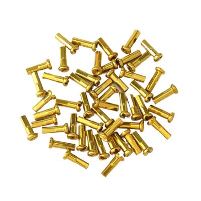 NORAZE 50PCS Spoke Nipple and Spoke Nipple Wrench Removal Insertion Tool Road Bike Wheel Spoke Nipple Key (Color : Iron Gold 50Pcs, Size : 14mm)