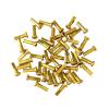 NORAZE 50PCS Spoke Nipple and Spoke Nipple Wrench Removal Insertion Tool Road Bike Wheel Spoke Nipple Key (Color : Iron Gold 50Pcs, Size : 14mm) view 1