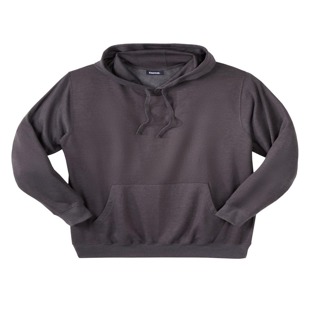 KingSize Ultra-Comfort Fleece Pullover Heather Charcoal