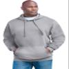 KingSize Ultra-Comfort Fleece Pullover Grey view 1