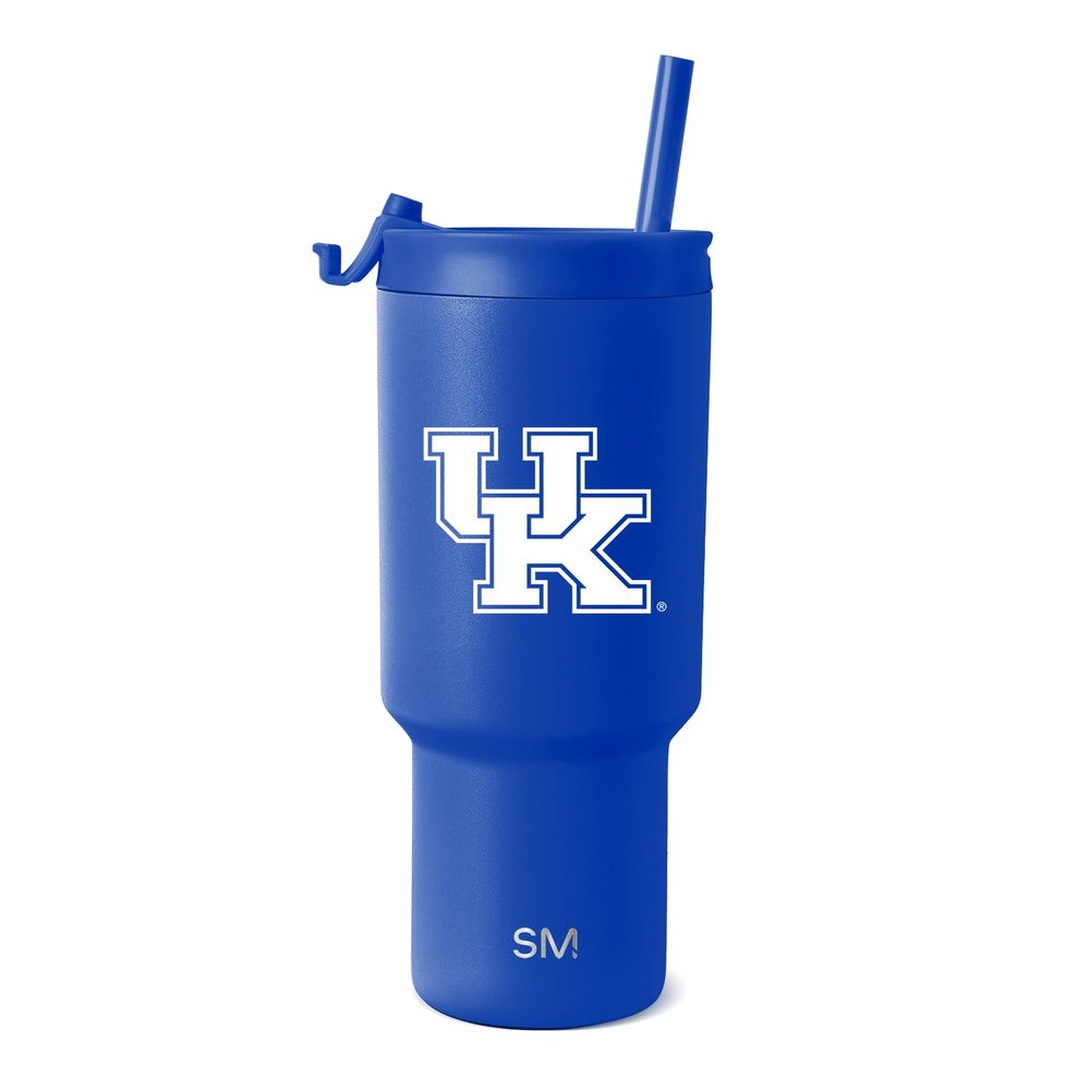 Simple Modern Officially Licensed Collegiate Kentucky Wildcats 30 oz Tumbler with Flip Lid and Straws | Insulated Cup Stainless Steel | Gifts for Men Women | Trek Collection | University of Kentucky