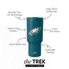 Simple Modern Officially Licensed NFL Philadelphia Eagles 30 oz Tumbler with Flip Lid and Straws | Insulated Cup Stainless Steel | Gifts for Men Women | Trek Collection | Philadelphia Eagles view 2