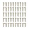 NORAZE 50Pcs Bike Road Bicycles Nipple 12G 13G 14G Ultralight Black Silver Spoke Nipple Bike Spoke Cap (Size : 14GSilver12mm) view 1