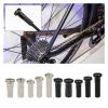 NORAZE 50Pcs Bike Road Bicycles Nipple 12G 13G 14G Ultralight Black Silver Spoke Nipple Bike Spoke Cap (Size : 14GSilver12mm) view 2