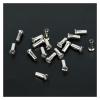 NORAZE 50Pcs Bike Road Bicycles Nipple 12G 13G 14G Ultralight Black Silver Spoke Nipple Bike Spoke Cap (Size : 14GSilver12mm) view 3